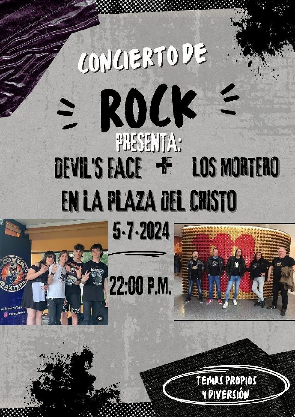 Concierto en la plaza del cristo con los Mortero