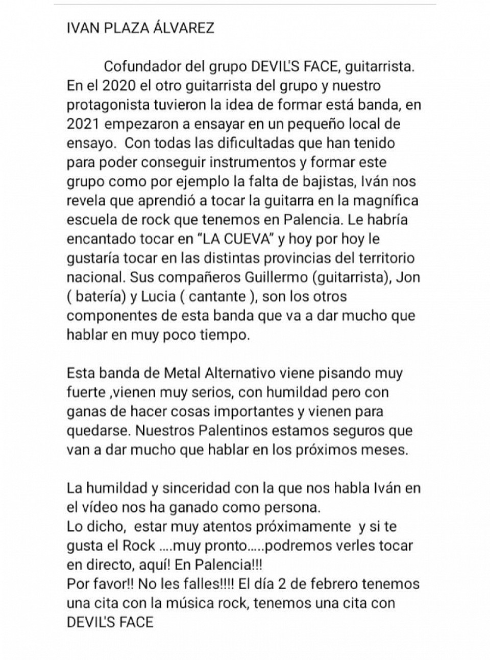 2° entrevista con Palencia YA 2024